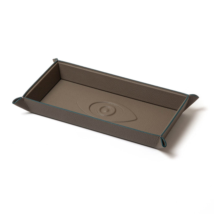 Talisman Embossed Leather Catchall Tray - Riviera Edition