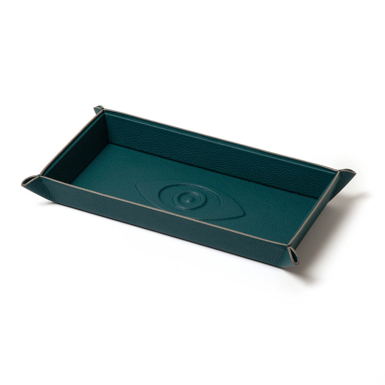Talisman Embossed Leather Catchall Tray - Riviera Edition