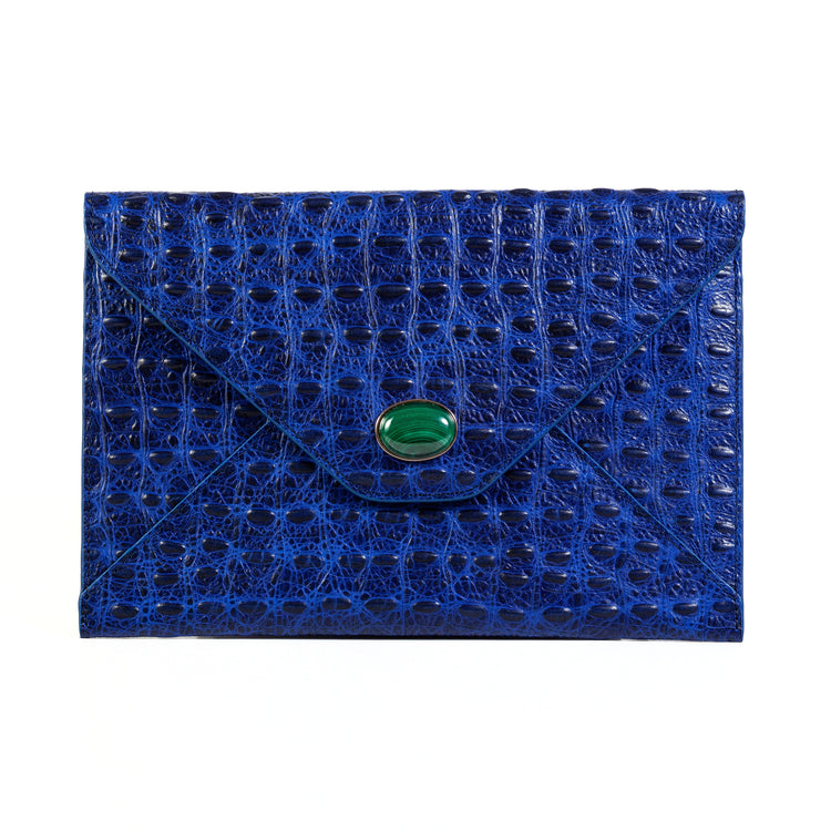 Spotted Envelope Clutch | Sealed with a Kiss - Teal