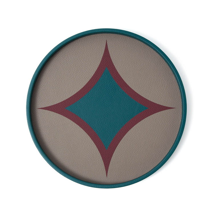 Mosaic Leather Tray FW26