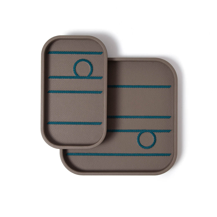 "Knotted" Trays (Set of 2)