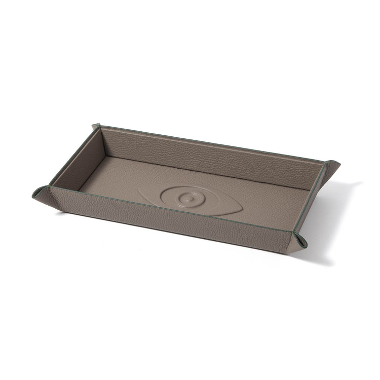 Talisman Embossed Leather Catchall Tray