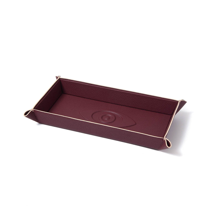 Talisman Embossed Leather Catchall Tray
