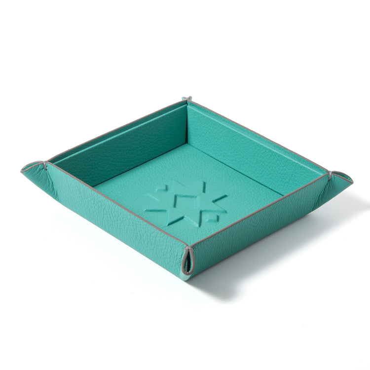 "Sunny" Embossed Leather Catchall Tray – Riviera Edition
