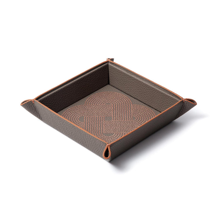 Endless Knots Square Leather Catchall Tray FW26