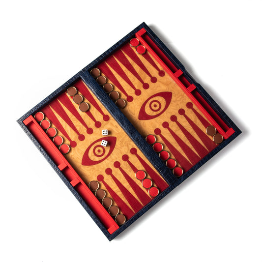 Limited Edition Backgammon Out of Africa (Blue)