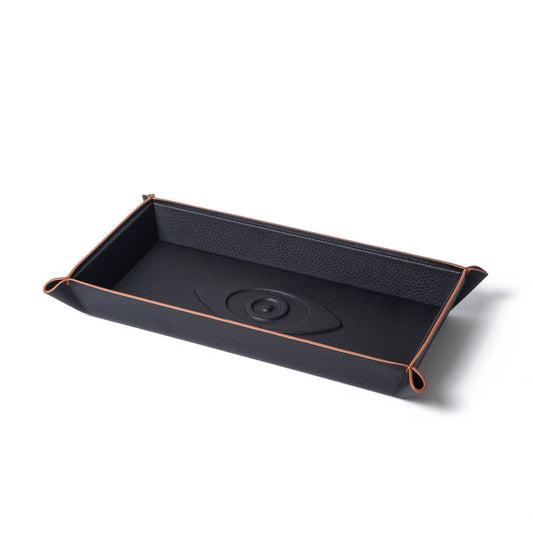 Talisman Embossed Leather Catchall Tray