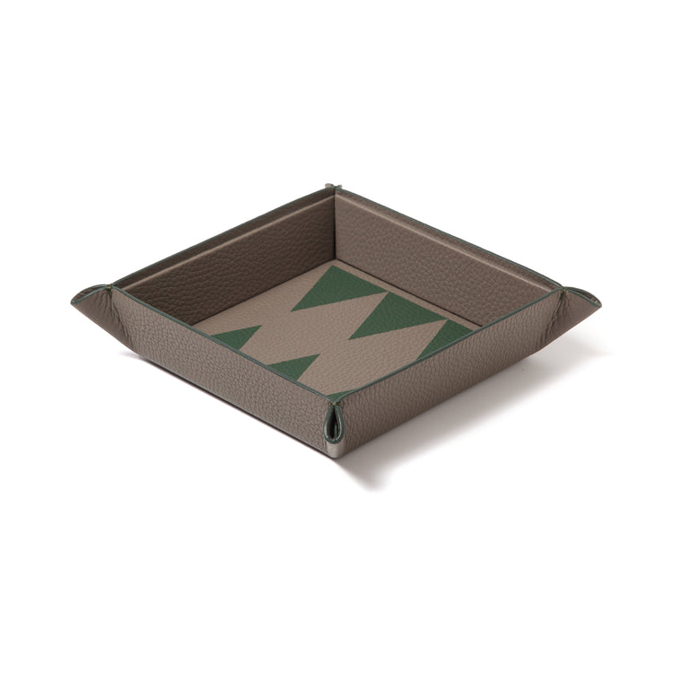 Backgammon Catchall Tray – Leather Marquetry FW26