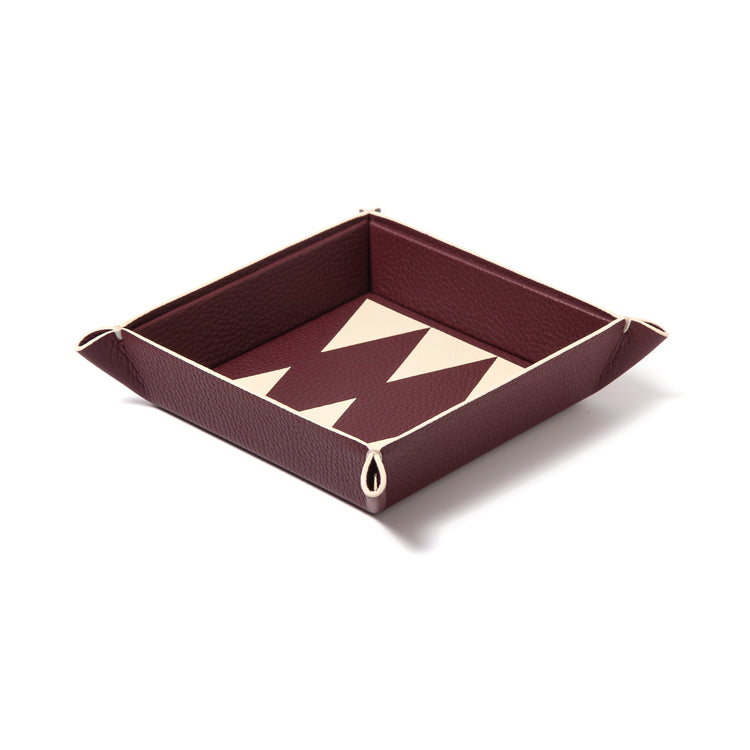 Backgammon Catchall Tray – Leather Marquetry FW26