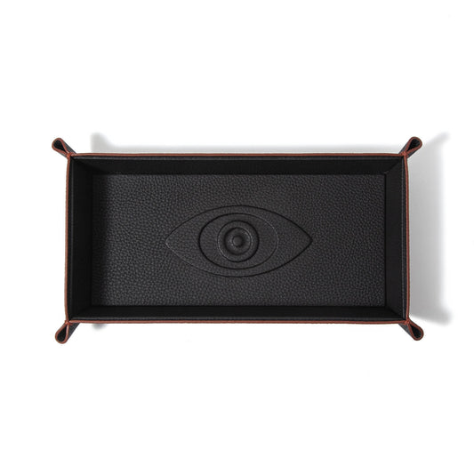 Talisman Embossed Leather Catchall Tray