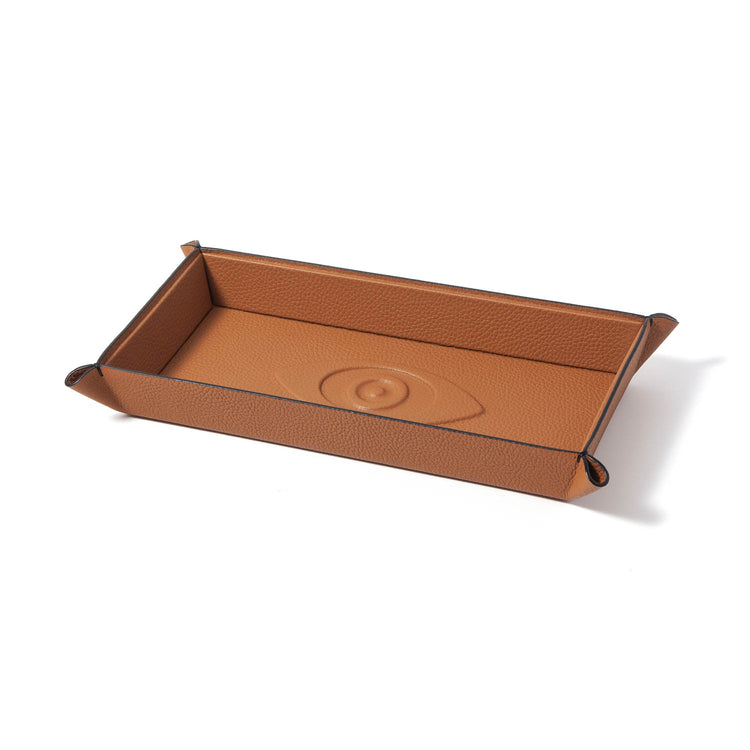 Talisman Embossed Leather Catchall Tray
