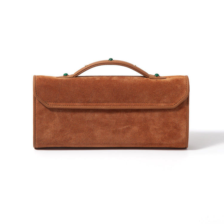 Gem-Set Suede Envelope