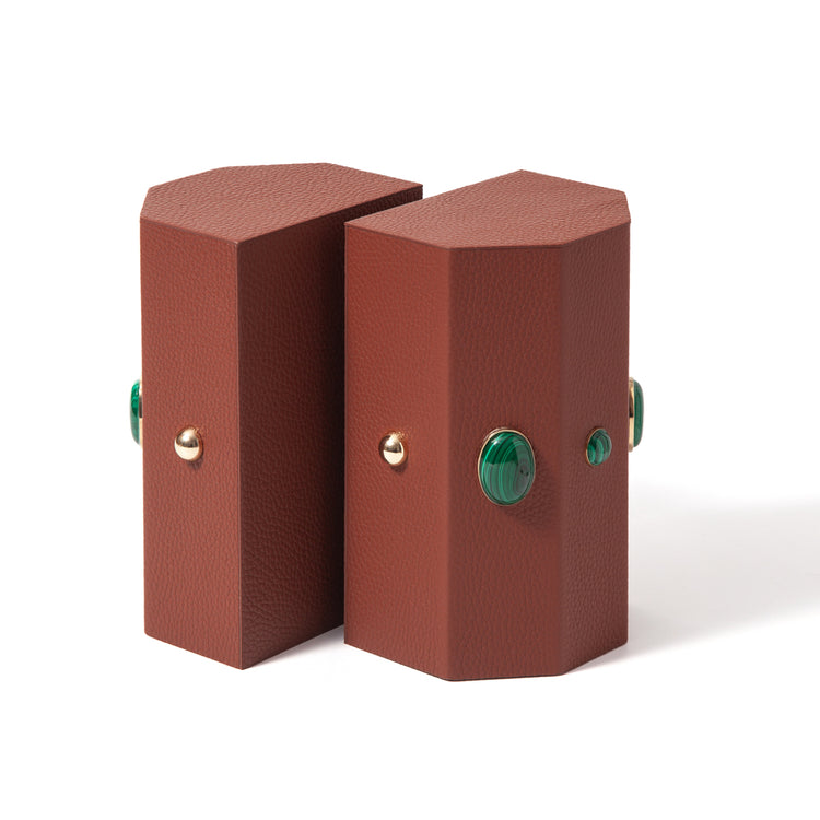 "Theo" Bibliothèque Bookends Jeweled