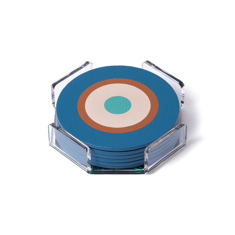 Stella Circle Coasters – Riviera Edition