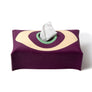 Madame Malachite Leather Wipe those tears away!  Tissue box in marquetry, lined inside with our signature malachite fabric.  100% Leather