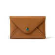 Mini envelopes sealed with Madame Malachite's kiss, as a wallet or passport holder.  100% Leather   Jeweled with natural malachite stone