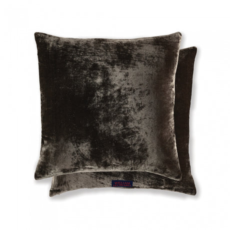 William Yeoward PADDY - ESPRESSO CUSHION A luxurious velvet cushion that is fully lined and zipped. This simple design is made extra special by its vibrant colour way. Supplied with its feather insert pad.