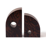 Peek a Boo Bookends Burl Ebony FW25