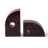 Peek a Boo Bookends Burl Ebony FW25