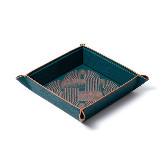 Endless Knots Square Leather Catchall Tray FW26
