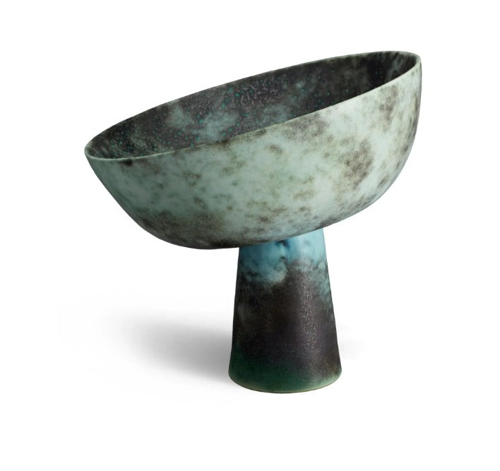 L'OBJET Terra bowl on stand Bronze 