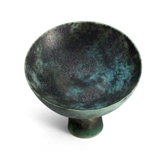 L'OBJET Terra bowl on stand Bronze 