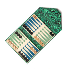 Load image into Gallery viewer, Envelope Backgammon (Blue&amp;Sage inside)

