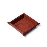 Madame Malachite Talisman Vide Poche  Square Trays A square talisman tray handcrafted with leather marquetry technique. 100% Leather