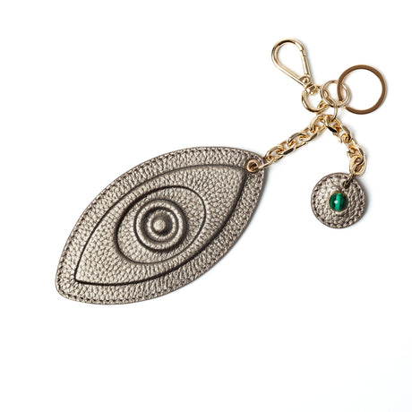Talisman Keychains Evil Eye Talisman Keychains, handcrafted leather marquetry. %100 Leather