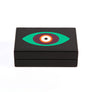 Madame Malachite Talisman Box A small talisman box perfect for your bedside or desk, jeweled with our signature malachite lining. Leather marquetry.