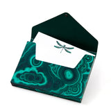 Madame Malachite Express yourself in the highest vibration.  Box of 8 Notecards, in a malachite print envelope box.